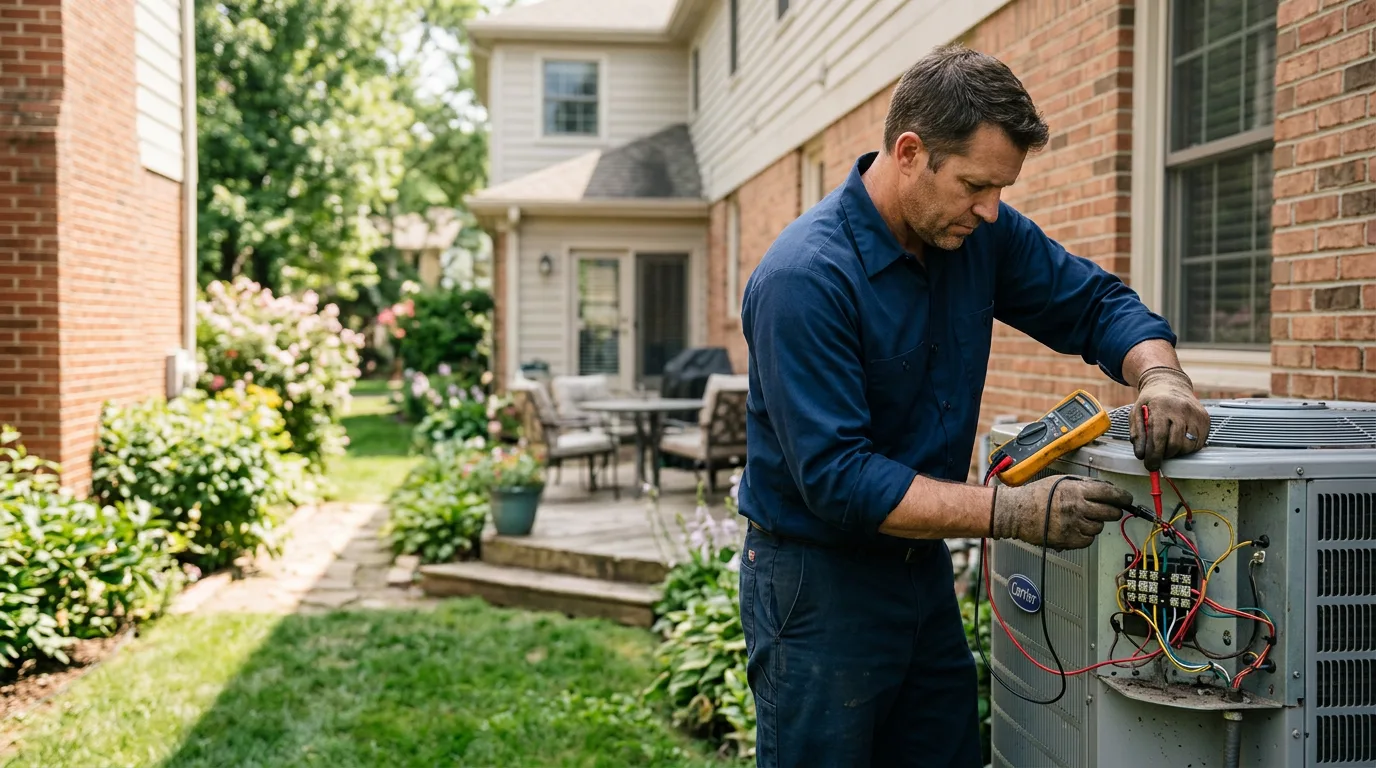 HVAC technician working near Greenbank, WA